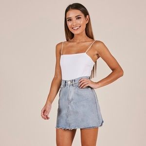 ShowPo Stitched You Up Bodysuit in White